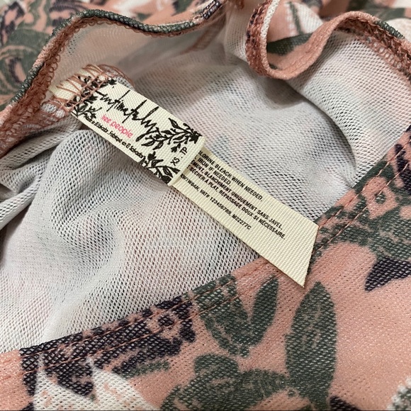 (SOLD) Free People ★ Mesh Floral Bodysuit - Picture 2 of 8